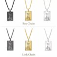 thumbnail image 1 of RSAMD Wicca Tarot Card Necklace Shadowscapes Major Arcana Pagan Vintage Wiccan Jewelry-Box Chain-Gold-The Devil-23.62''(60cm), 1 of 9