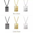 thumbnail image 1 of RSAMD Wicca Tarot Card Necklace Shadowscapes Major Arcana Pagan Vintage Wiccan Jewelry-Link Chain-Black-The Moon-23.62''(60cm), 1 of 9