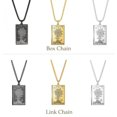 thumbnail image 1 of RSAMD Wicca Tarot Card Necklace Shadowscapes Major Arcana Pagan Vintage Wiccan Jewelry-Link Chain-Black-Wheel & Forturn-23.62''(60cm), 1 of 9