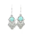 thumbnail image 1 of RSAMD Tibetan Silver Vintage Turquoise Women Fashion Jewelry Dangle Earrings Best Gift-3365-Rhombus, 1 of 2