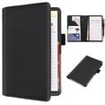 thumbnail image 1 of RSAquar Server Book with Zipper Pocket, Premium Leather Server Books for Waitress, Waiter Wallet Waitress Book Fit Server Apron, Black, 1 of 7