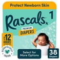 thumbnail image 1 of Rascals Premium Absorbent Baby Diapers Size 1, 38 Count, 1 of 14