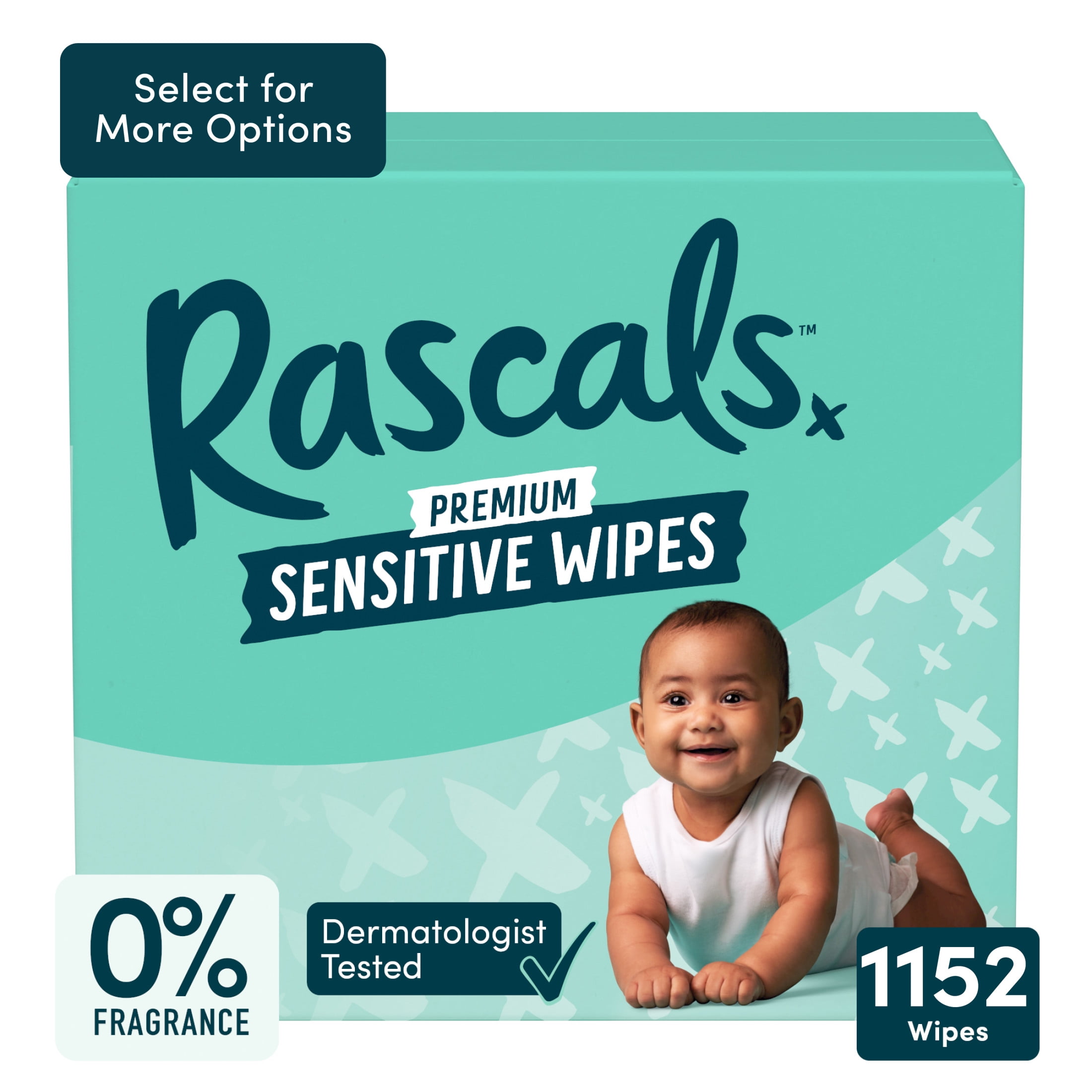 Dizzy Rascal Baby Photo Rascals Premium Sensitive Alcohol Free Baby Wipes, 1152 Count - Walmart.com