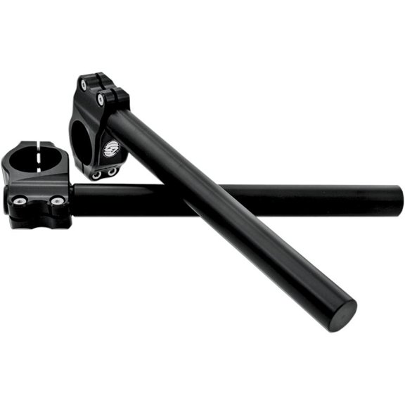 Rsd 0208-2039-B 1in. Clip On Handlebars - 39mm Front Forks - Black Anodized