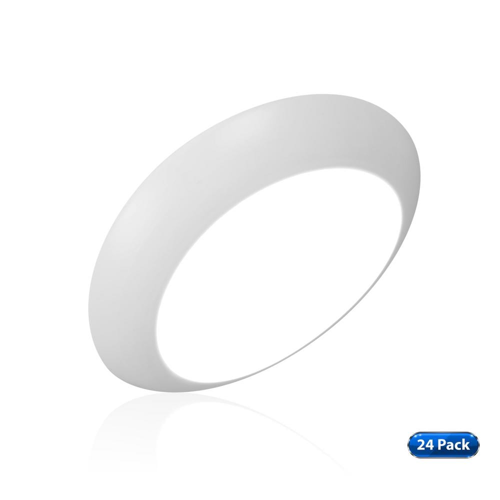 RSD 4 in. White Integrated LED Flush Mount Downlight, 3000K (24-Pack ...
