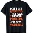 thumbnail image 1 of RSD CRPS Warrior Orange Ribbon on my Nerves CRPS Awareness T-Shirt, 1 of 4