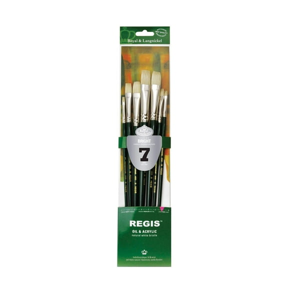 RSET-400B | Regis 7pc Oil & Acrylic Bright Brush Set