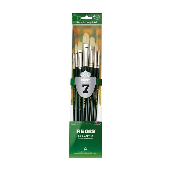 RSET-404T | Regis 7pc Oil  Acrylic Filbert Brush Set