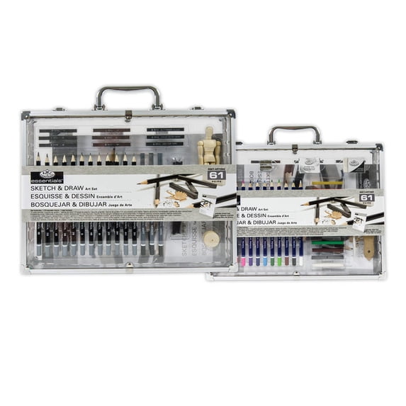 Royal & Langnickel Sketch & Draw Art Set - 61pc