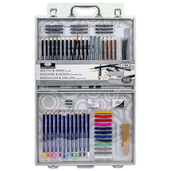 Royal & Langnickel Essentials 63pc Sketch & Draw Art Set