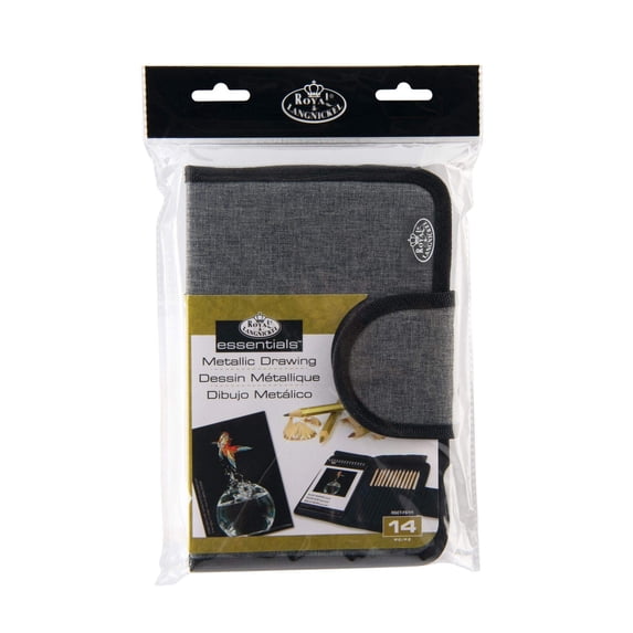 Royal & Langnickel Essentials™ 14pc Travel Metallic Drawing Folio Art Set