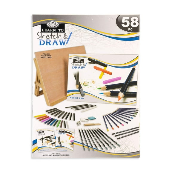 RSET-LT102 | Learn To Sketch & Draw Set - 58pc