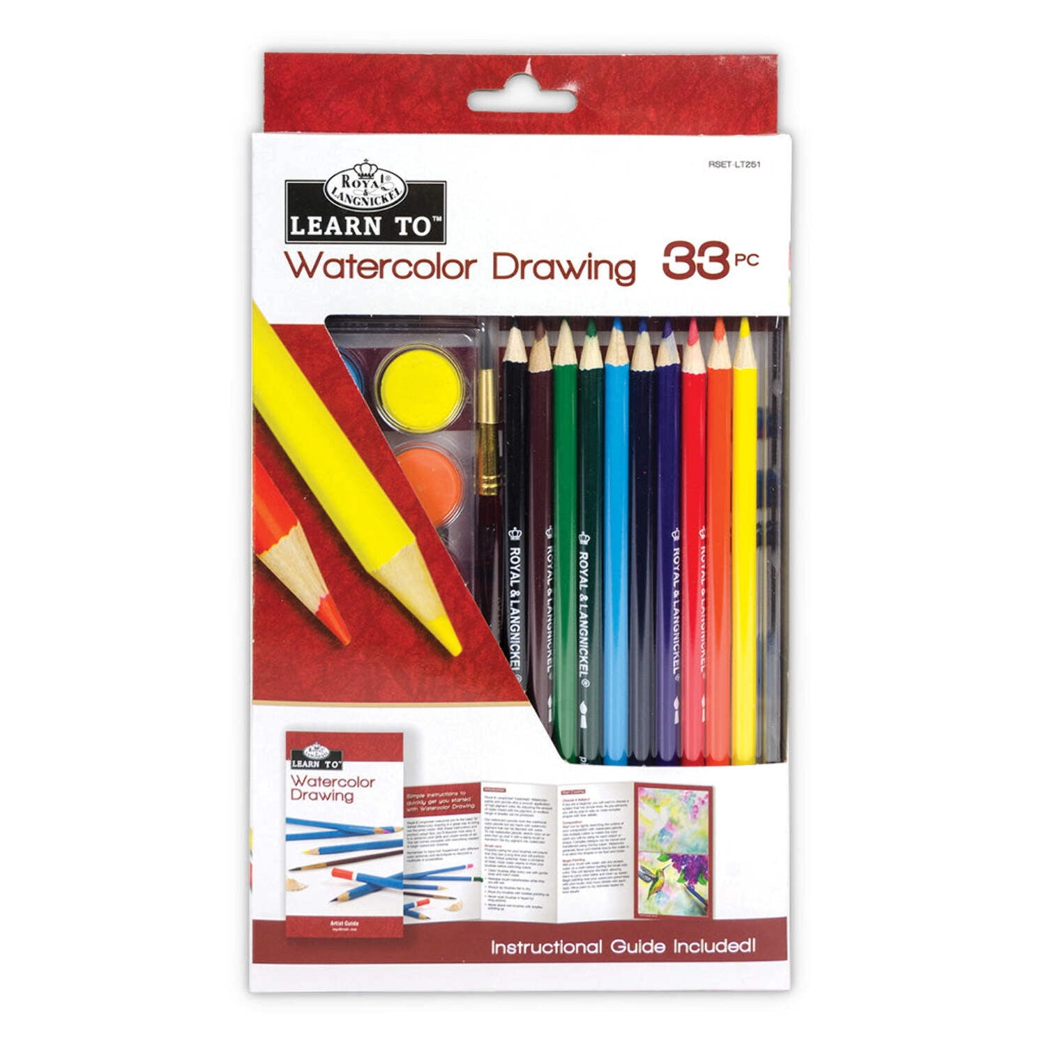Royal & Langnickel Learn To™ 33pc Watercolor Drawing Art Set - Walmart.com