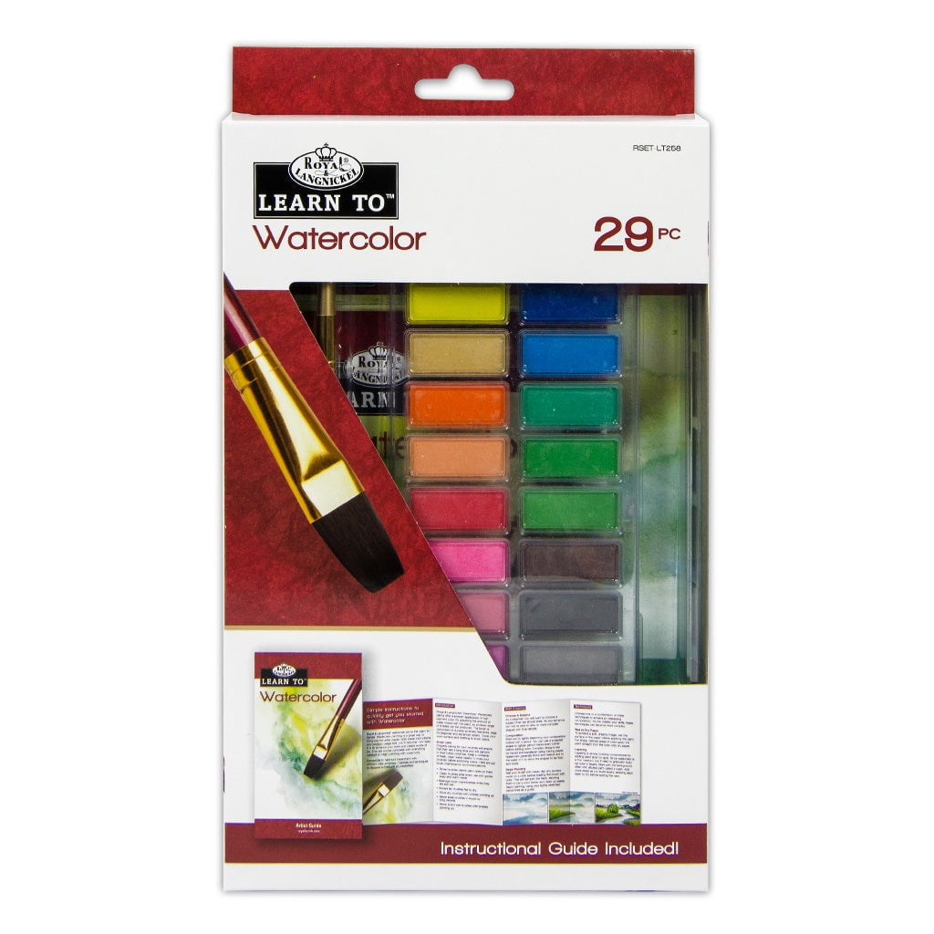 Royal & Langnickel Learn To: Watercolour Cake: 29pc Art Set Royal & Langnickel Learn To: Watercolour Cake: 29pc Art Set