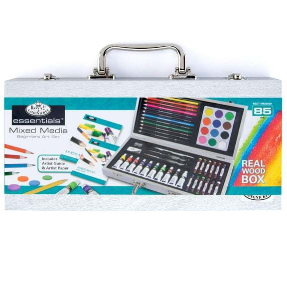 Royal & Langnickel Essentials 85pc Mixed Media Beginners Travel Art Set