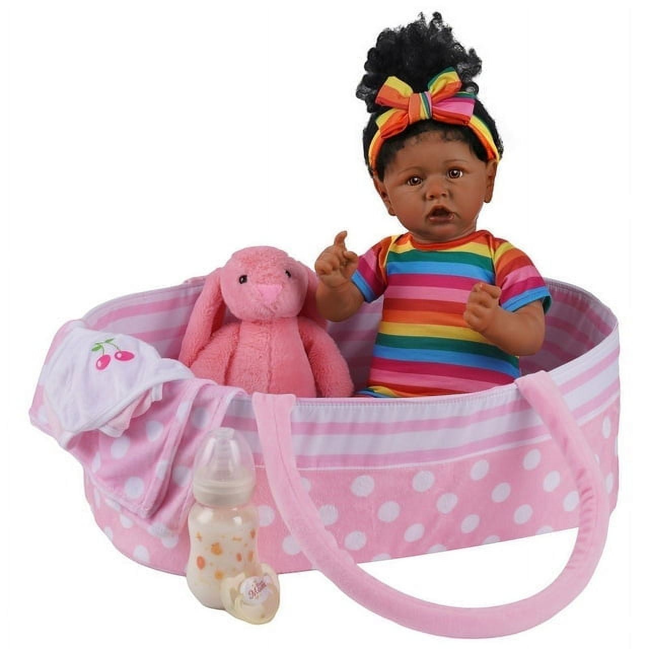 RSG 17 Inch Lifelike Reborn Baby Dolls with Bassinet Baby Dolls with Accessories Gift Box Walmart