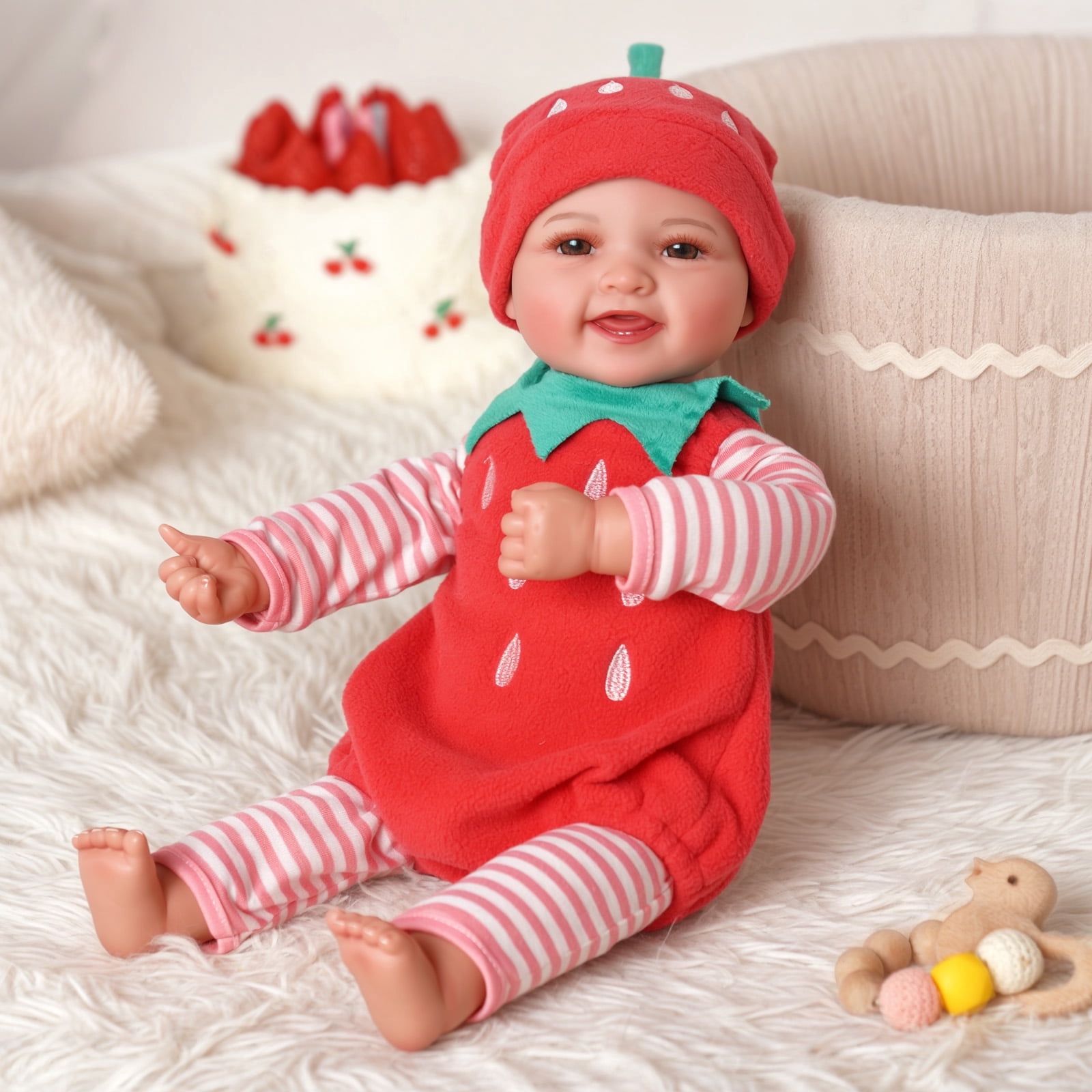 RSG 17-inch Lifelike Reborn Baby Dolls, Newborn Baby Dolls, Full Body Cloth Real Life Baby Dolls with Gift Box for Kids Age 3+