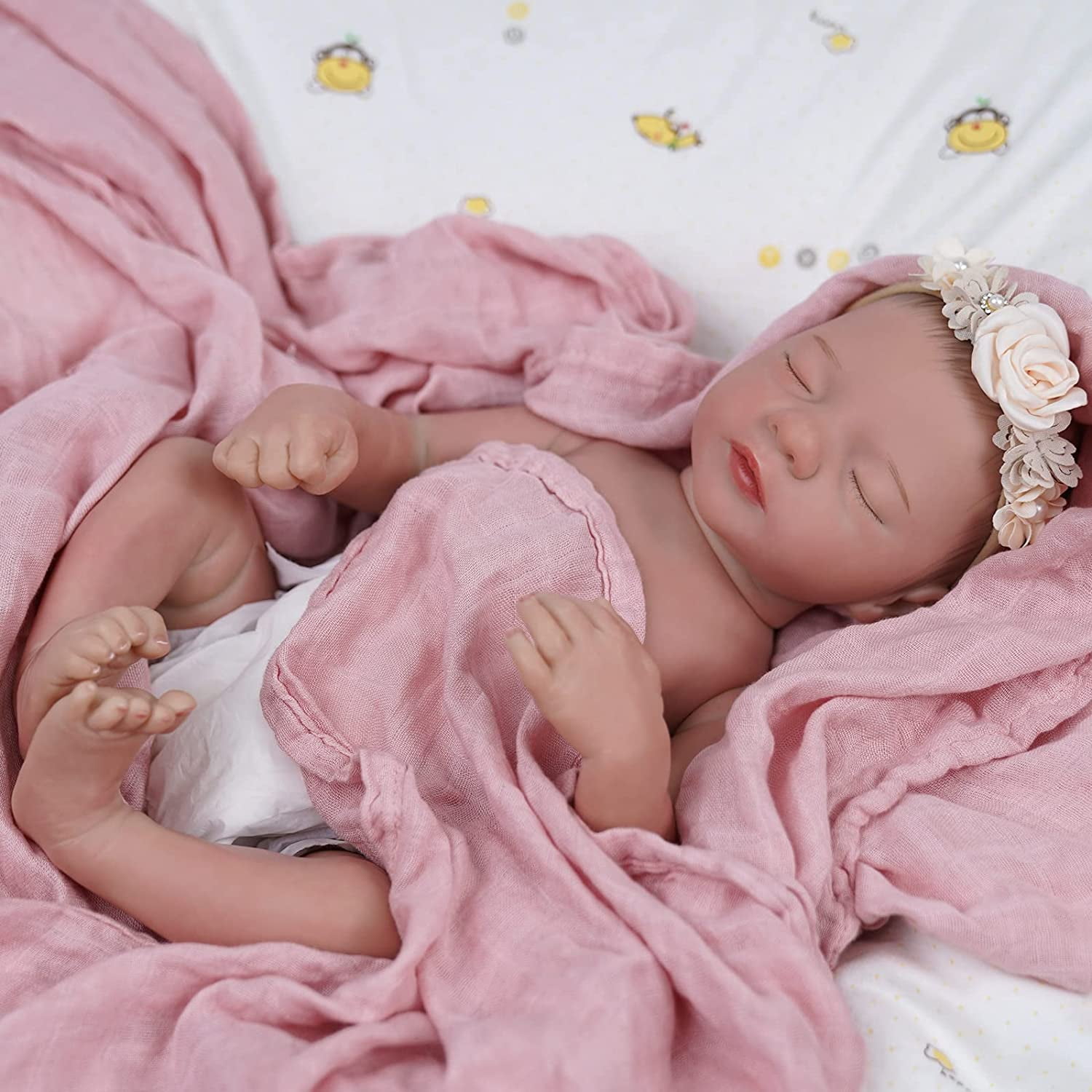 RSG 18" Lifelike Reborn Baby Dolls Realistic Newborn Baby Dolls Soft