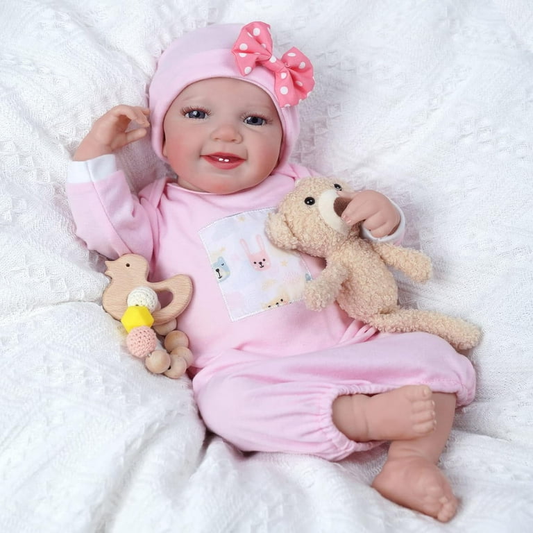 20-Inch Sweet Smile Realistic-Newborn Baby Dolls Handmade Baby outlet Feeling