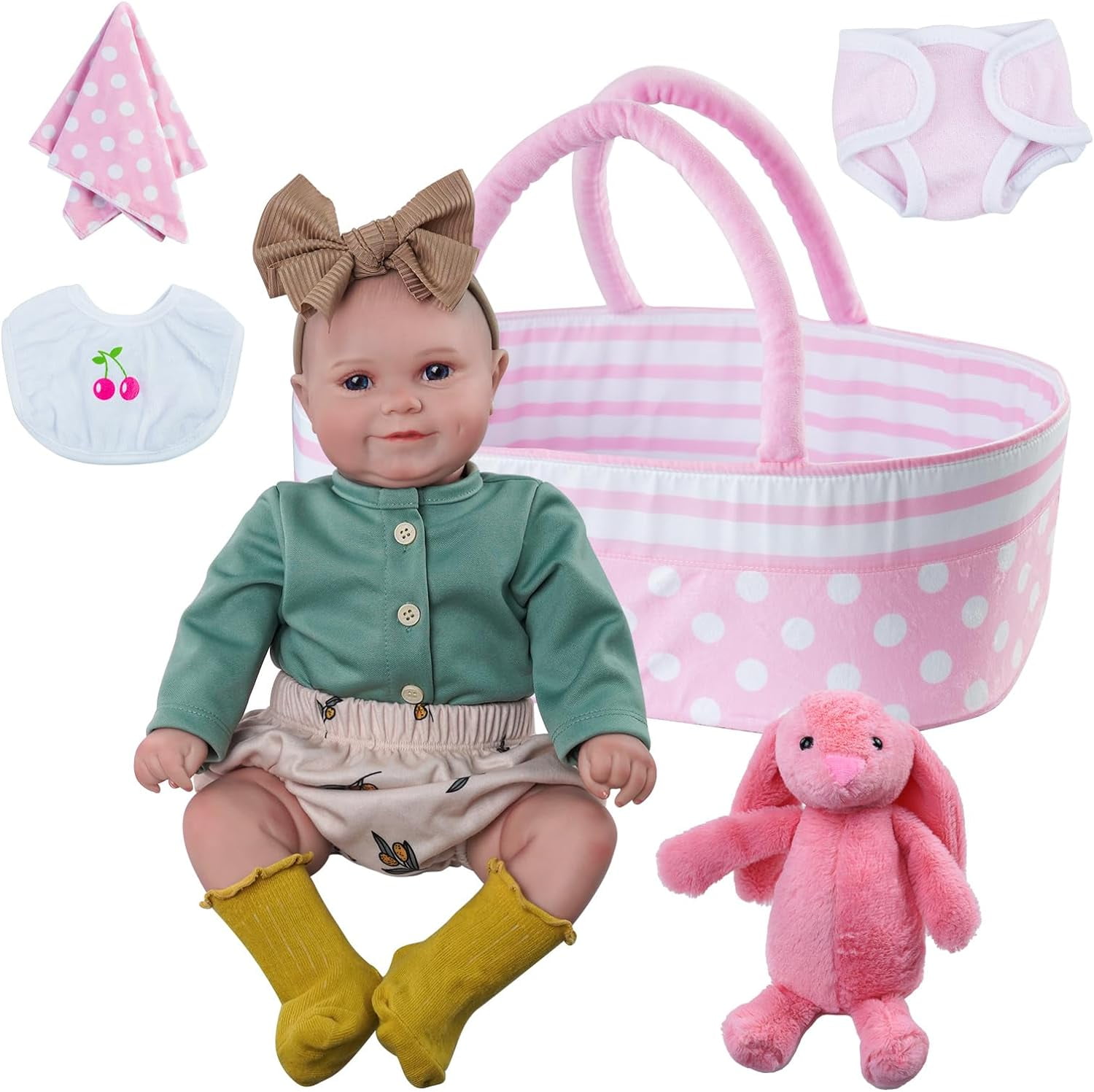 RSG 20 Inch Reborn Baby Dolls with Cute Soft Vinyl Realistic