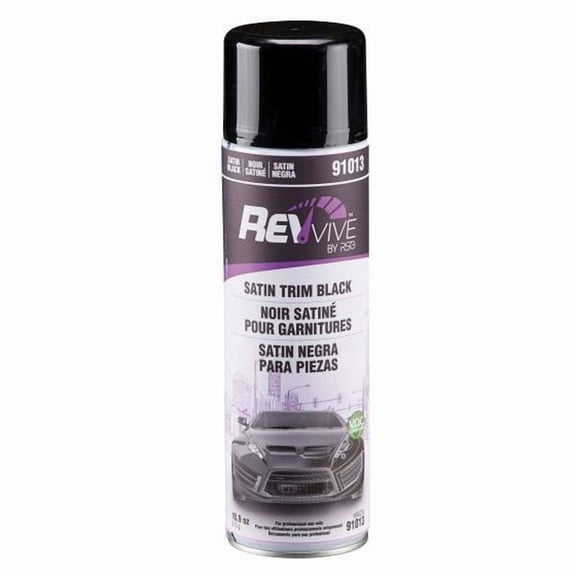 RSG 66623391013 91013 Trim Paint, 10.9 oz Aerosol Can, Satin Black, 20 to 30 min Curing