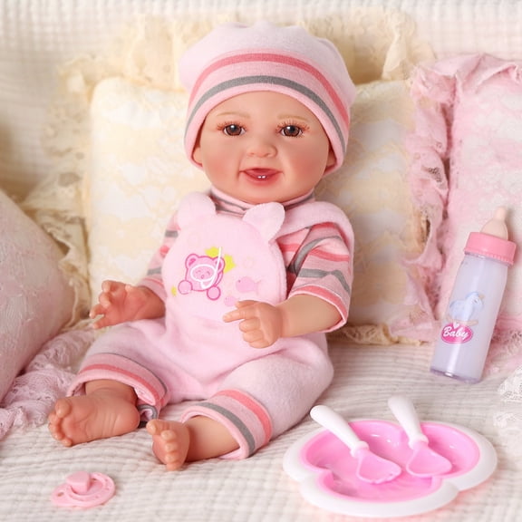 RSG Baby Dolls, 12inch Lifelike Cute Soft Body Baby Doll Real Life Baby Dolls with Accessories for 3+ Year Old Girls Gifts, Pretend Play, Collection