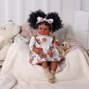 RSG Lifelike Reborn Baby Doll, 20 Inch Soft Cloth Body Poseable Doll with Gift Box for Pretend Play, Kids Ages 3+
