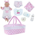 thumbnail image 1 of RSG Lifelike Reborn Baby Dolls - 20-Inch Sweet Smile Real Life Newborn Full Body Cloth Sleeping Baby with Basket & Rabbit Doll for 3+ Year Old Kids, 1 of 6