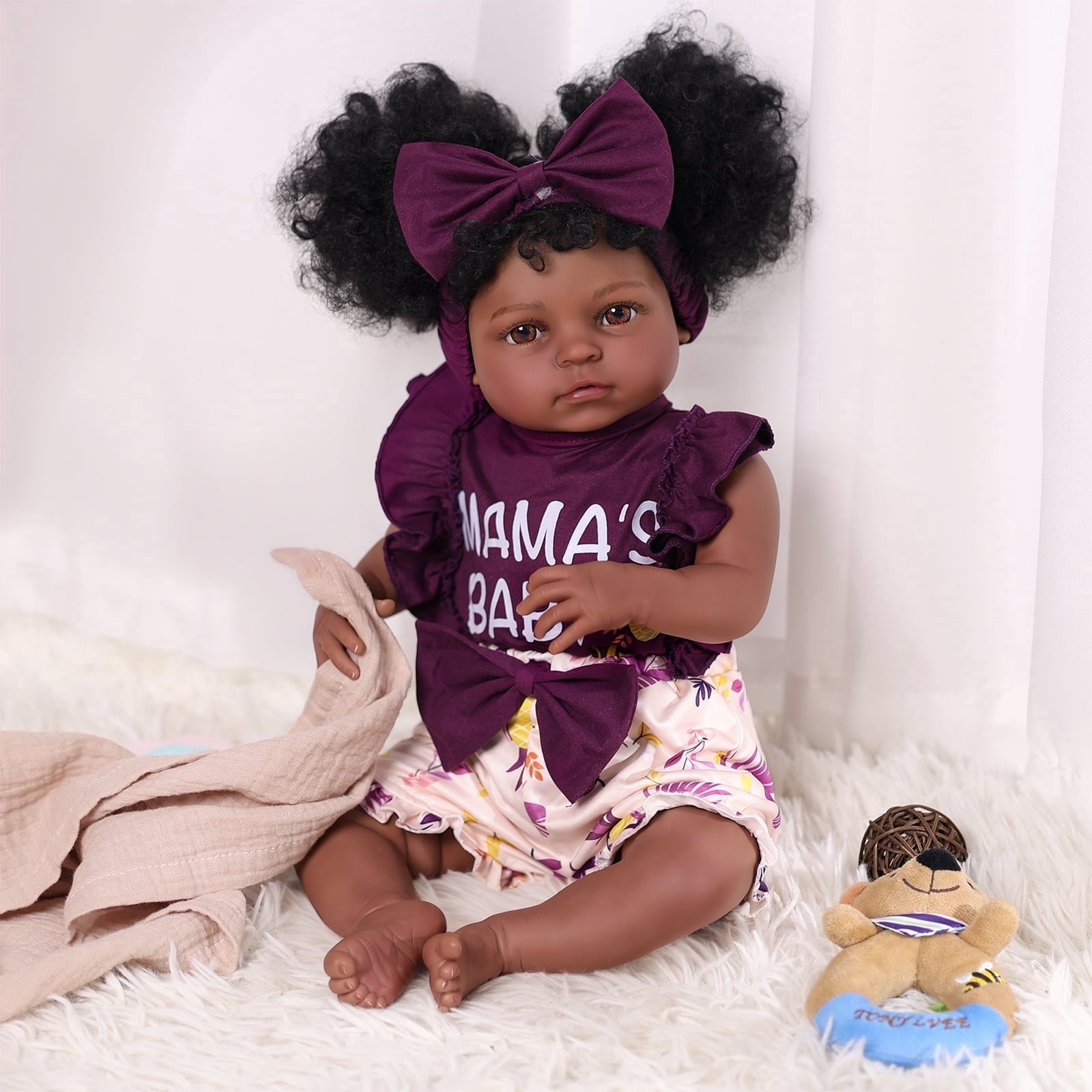 RSG Reborn Baby Doll - 20 inch Cute Soft Cloth Body Baby Doll Real life baby doll with all the accessories, perfect for cuddling, playing and gifting