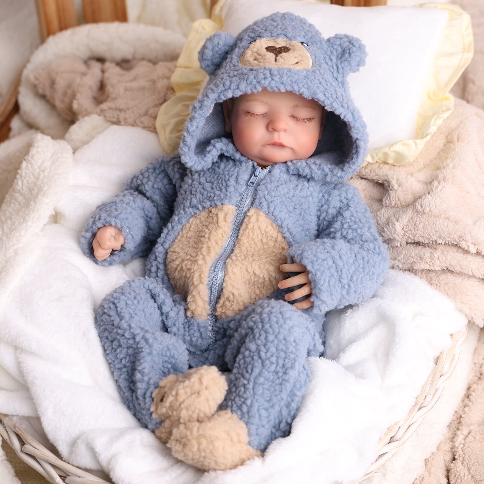RSG Reborn Baby Dolls Boy–20 Inch Lifelike Real Life Baby Dolls with Soft Weighted Cloth Body & Poseable Vinyl Limbs – Realistic Baby Doll with Toy & Gift Box for Kids Age 3 +