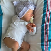 RSG Reborn Baby Dolls Larry - 20 Inch Soft Cloth Body -Adorable Sleeping Real Life Lifelike Baby Dolls with Toy Accessories Gift Set for Kids Age 3+