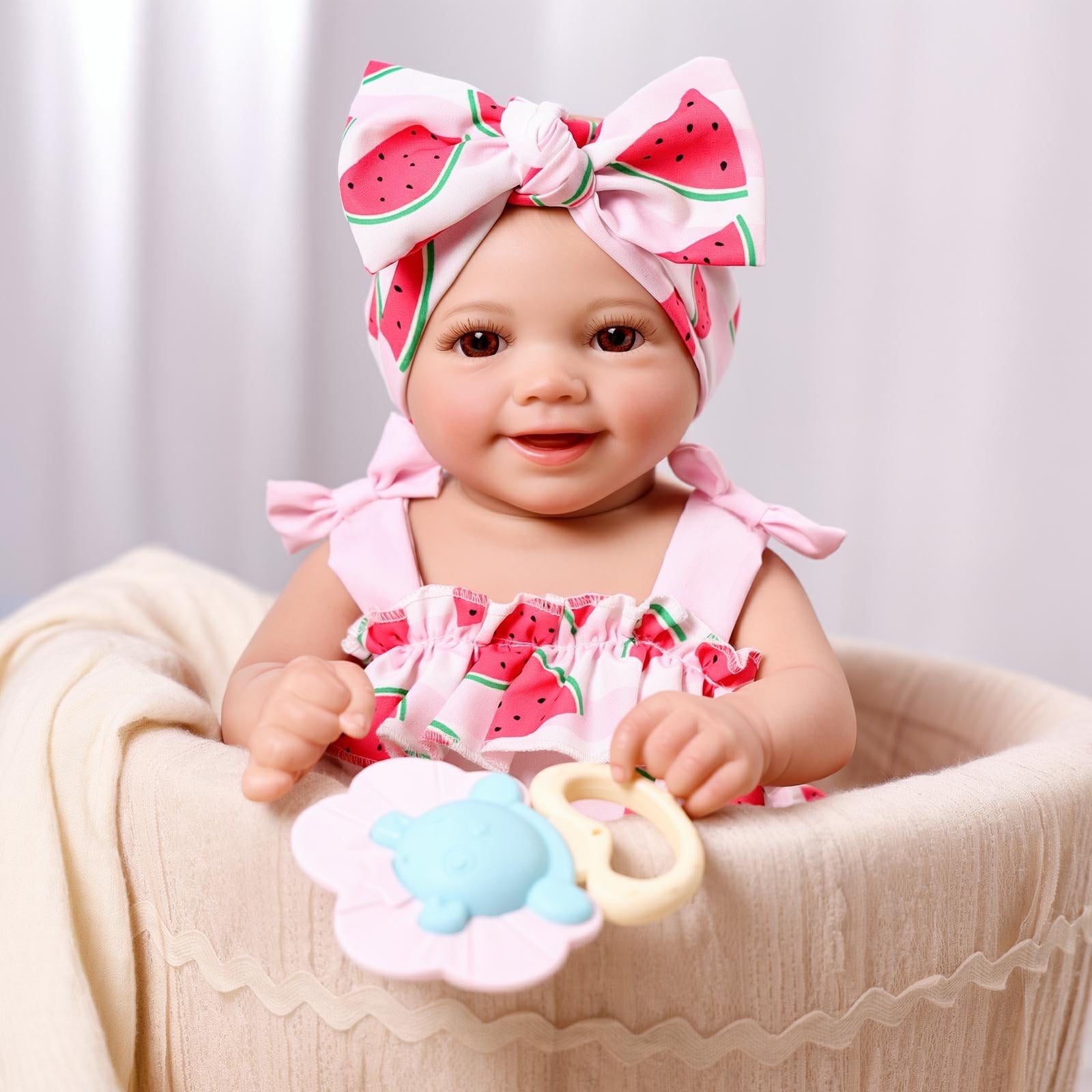 RSG Reborn Baby Dolls Sunny 17Inch Cute Soft Full Vinyl Baby