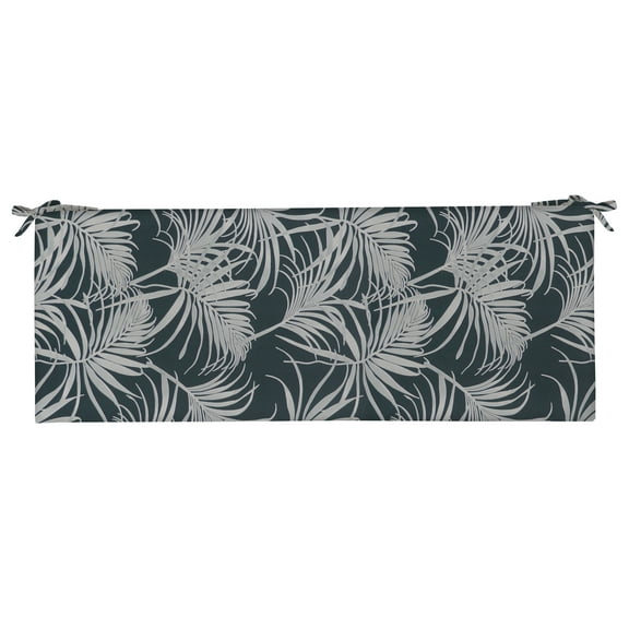 RSH Décor Indoor Outdoor 3" Foam Bench Cushion with Ties, Cabrillo Passport Navy Blue