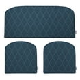 thumbnail image 1 of RSH Décor Indoor Outdoor 3 Piece Foam Wicker Cushion Set, Standard, Fenbrook Blue Cove, 1 of 6