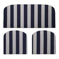 thumbnail image 1 of RSH Décor Indoor Outdoor 3 Piece Foam Wicker Cushion Set, Standard, Navy & White Stripe, 1 of 6