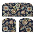 thumbnail image 1 of RSH Décor Indoor Outdoor 3 Piece Foam Wicker Loveseat and Chair Seat Cushion Set, Standard, Daelyn Navy, 1 of 6