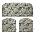 thumbnail image 1 of RSH Decor: 3-Piece Wicker Foam Cushion Set | Standard | All-Weather Spun Fabric | Dailey Pewter Black, 1 of 7