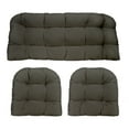 thumbnail image 1 of RSH Décor Indoor Outdoor 3 Piece Tufted Wicker Cushion Set, Large, Grey, 1 of 6