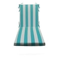 thumbnail image 1 of RSH Décor Indoor Outdoor Foam Chaise Lounge Chair Cushion, Cancun & White Stripe, 1 of 5