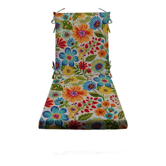 RSH Décor Indoor Outdoor Foam Chaise Lounge Chair Cushion, Gregoire Fresco