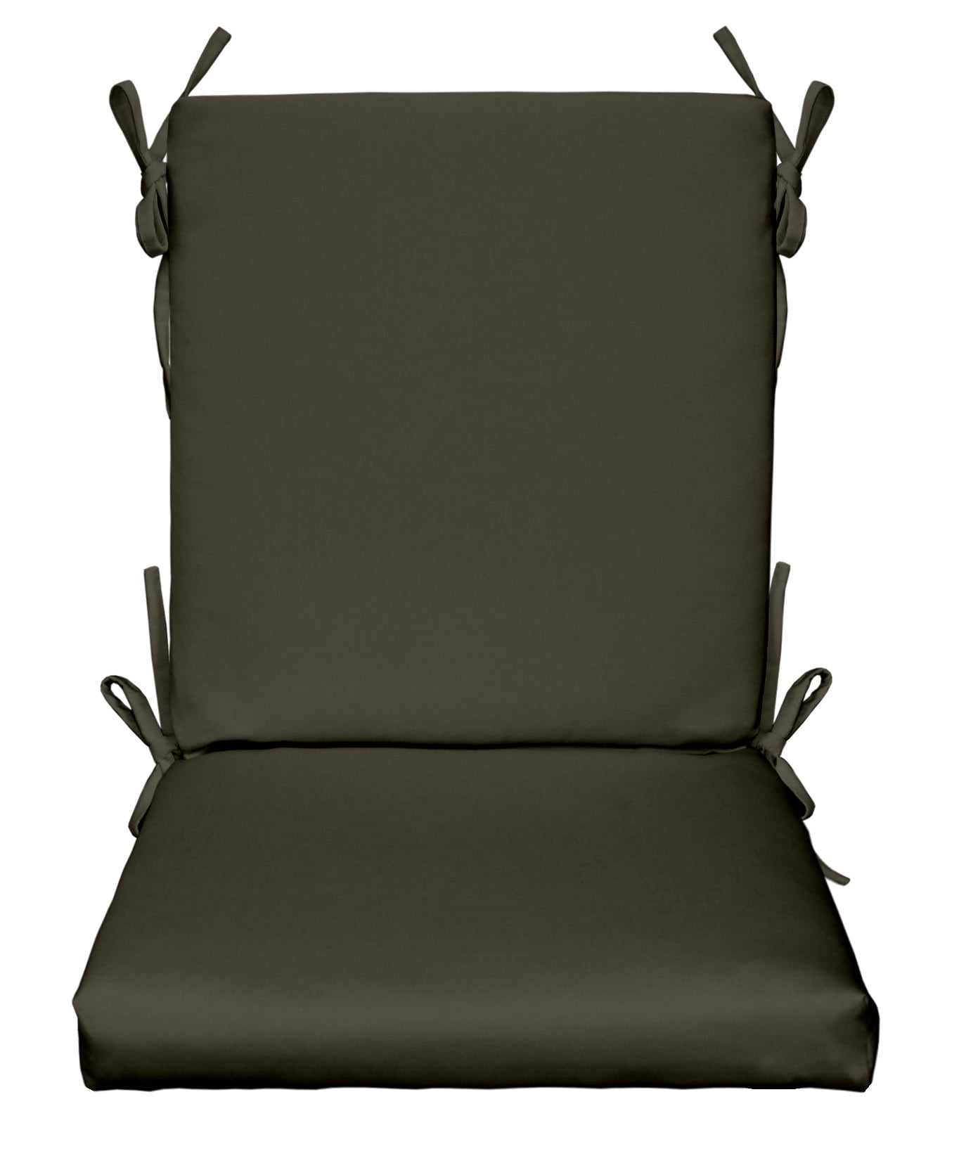 RSH Décor Indoor Outdoor Foam High Back Chair Cushion, Grey