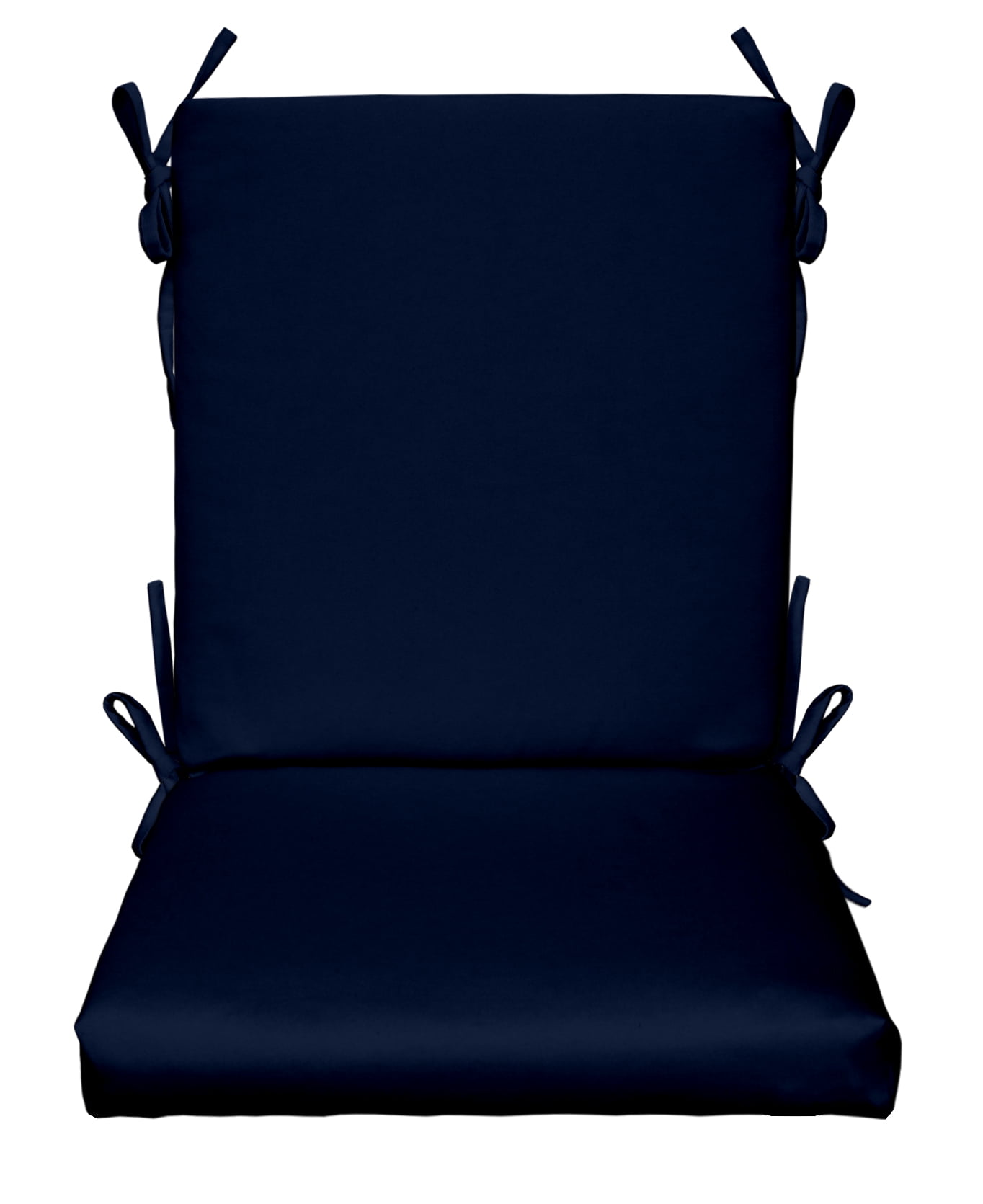 RSH Décor Indoor Outdoor Foam High Back Chair Cushion, Navy Blue