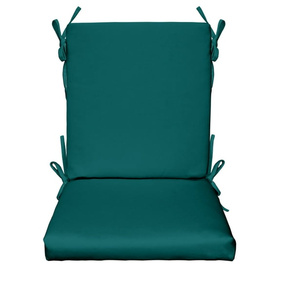 RSH Décor Indoor Outdoor Foam High Back Chair Cushion, Peacock