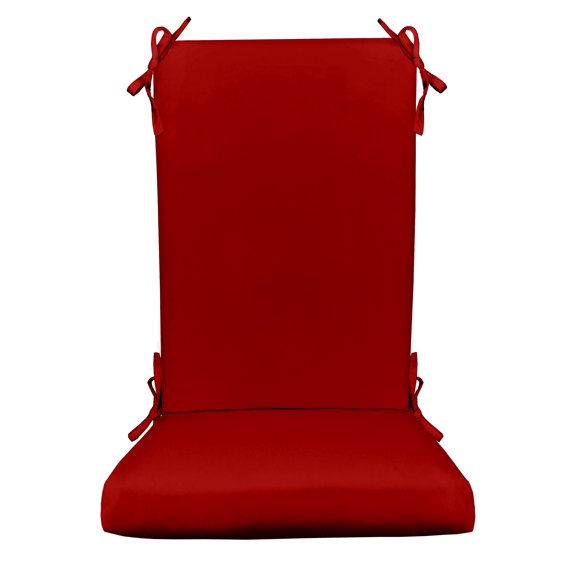 RSH Décor Indoor Outdoor Foam Rocker Rocking Chair Pad Cushions, Standard, Solid Red