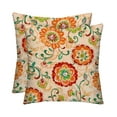 thumbnail image 1 of RSH Décor Indoor Outdoor Set of 2 Pillows 17" x 17", Fanfare Sonoma Cream Floral, 1 of 6
