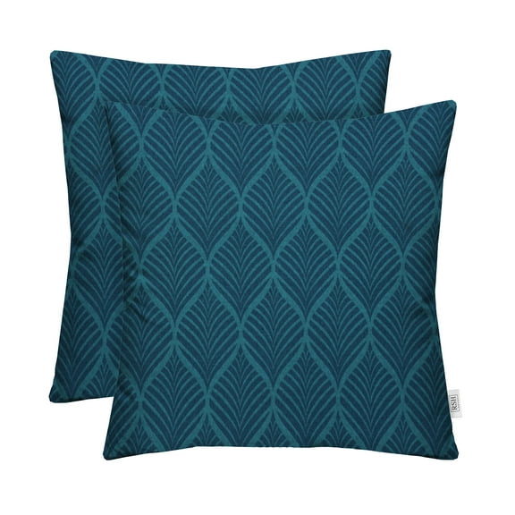 RSH Décor Indoor Outdoor Set of 2 Pillows, 17" x 17", Fenbrook Blue