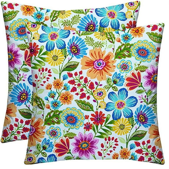 RSH Décor Indoor Outdoor Set of 2 Pillows 17" x 17", Gregoire Fresco