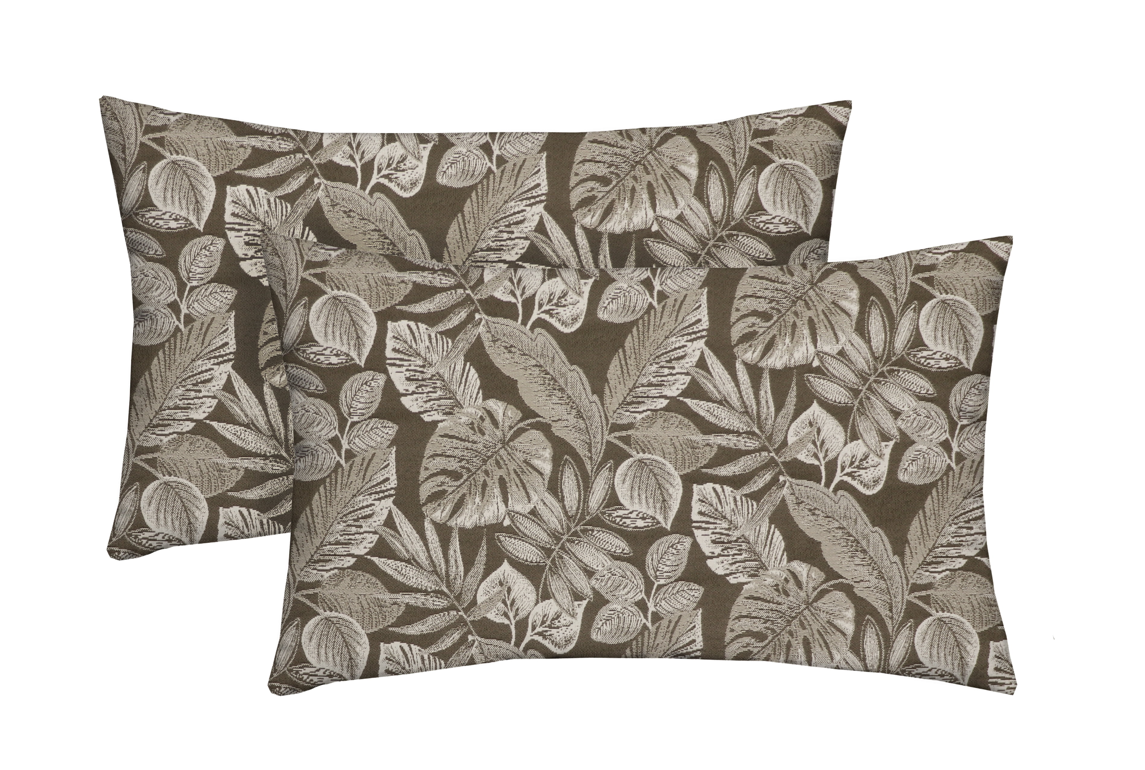 RSH Décor Indoor Outdoor Set of 2 Pillows 20" x 12", Casco Pewter
