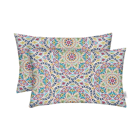 RSH Décor Indoor Outdoor Set of 2 Pillows, 20" x 12", Zen Fiesta