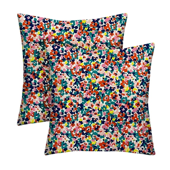 RSH Décor Indoor Outdoor Set of 2 Pillows 20" x 20", Cranston Multi Color Floral